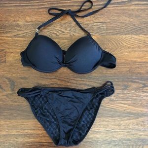 Black Victoria’s Secret swimsuit